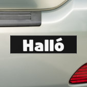 Isländisch Halló { Hello ) Íslenska Language Autoaufkleber (Auf Auto)