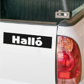 Isländisch Halló { Hello ) Íslenska Language Autoaufkleber (Auf Lkw)