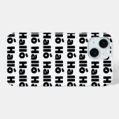 Isländisch Halló { Hello ) Íslenska Language Case-Mate iPhone Hülle (Rückseite (Horizontal))