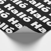 Isländisch Halló { Hello ) Íslenska Language Geschenkpapier (Ecke)