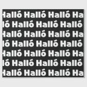 Isländisch Halló { Hello ) Íslenska Language Geschenkpapier (Flach)