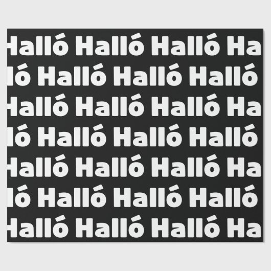 Isländisch Halló { Hello ) Íslenska Language Geschenkpapier (Flach)