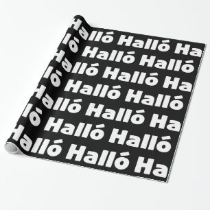 Isländisch Halló { Hello ) Íslenska Language Geschenkpapier