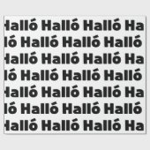 Isländisch Halló { Hello ) Íslenska Language Geschenkpapier (Flach)