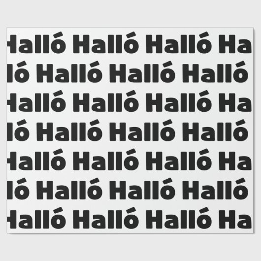 Isländisch Halló { Hello ) Íslenska Language Geschenkpapier (Flach)