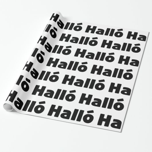 Isländisch Halló { Hello ) Íslenska Language Geschenkpapier (Ungerollt)