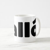 Isländisch Halló { Hello ) Íslenska Language Kaffeetasse (VorderseiteRechts)