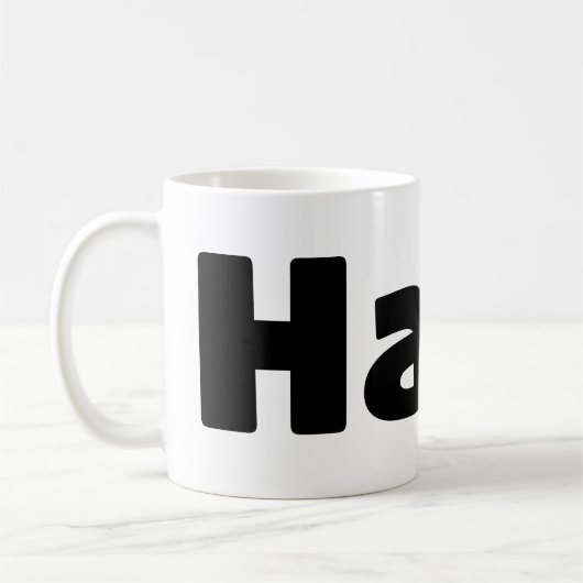 Isländisch Halló { Hello ) Íslenska Language Kaffeetasse (Links)