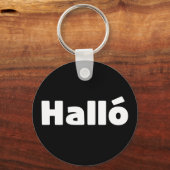 Isländisch Halló { Hello ) Íslenska Language Schlüsselanhänger (Rückseite)