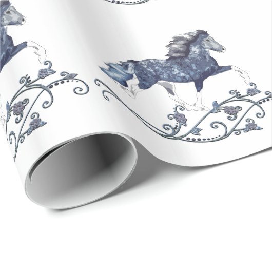 Isländisch Mare Blámóða Geschenkpapier (Rolleneckpunkt)