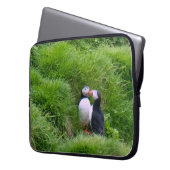 Isländisch Puffin Bird Laptopschutzhülle (Vorderseite Links)