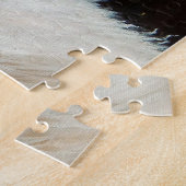 Isländisch Ram-weiße Schafe mit Hörnern Puzzle (Seite)