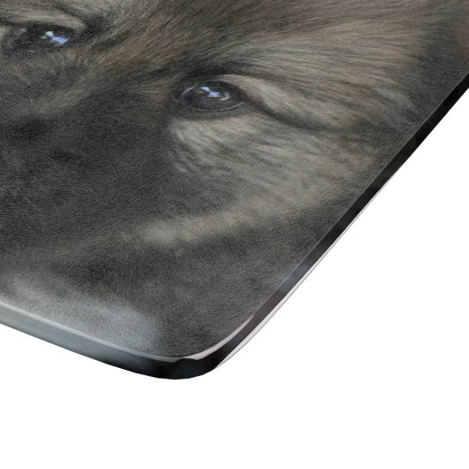 Isländisch Sheepdog 2014-0808 Schneidebrett (Ecke)