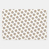 Isländisch Sheepdog Malerei Tan Original Dog Art Geschenkpapier Set (Vorderseite 2)