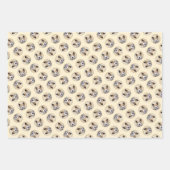 Isländisch Sheepdog Malerei Tan Original Dog Art Geschenkpapier Set (Vorderseite)