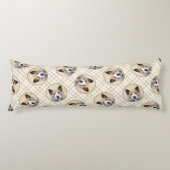 Isländisch Sheepdog Malerei Tan Original Dog Art Seitenschläferkissen (Vorderseite)