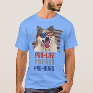 Isländisch Sheepdog Pro Life Pro God Pro Dogs T-Sh T-Shirt