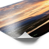 Isländisch Sunset Fotodruck (Ecke)