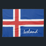 Isländische Fahne- und Isländische Urlaubs-/Sportf Geschirrtuch<br><div class="desc">Küchentücher: Island & Europa - Liebe mein Land und isländische Fahndungsgeschenke</div>
