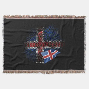 Isländische Flagge Decke