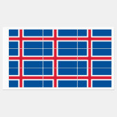 Isländische Flagge Etiketten (Blatt)