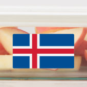 Isländische Flagge Etiketten (Befestigt)