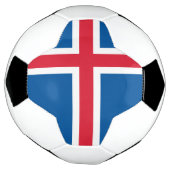 Isländische Flagge Fußball (Gedreht)