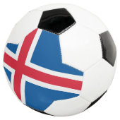Isländische Flagge Fußball (Dreiviertel)