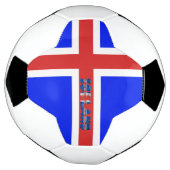 isländische Flagge Fußball (Gedreht)