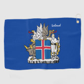 Isländische Flagge & Island Golf, Reykjavik /sport Golfhandtuch (Horizontal)