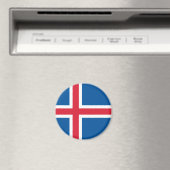 Isländische Flagge Magnet (In Situ (Geschirrspüler))