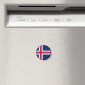 Isländische Flagge Magnet (In Situ (Geschirrspüler))