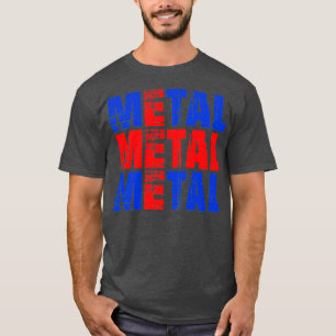 Isländische Flagge METAL T-Shirt