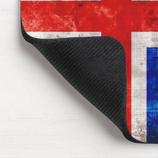 isländische Flagge Mousepad (Ecke)