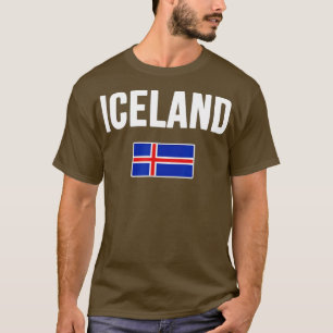 Isländische Flagge Reykjavik ravel Souvenir Lo T-Shirt