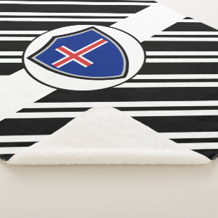 isländische Flagge Sherpadecke