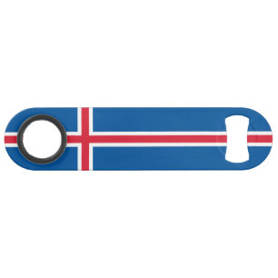 Isländische Flagge Speed Flaschenöffner