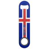 isländische Flagge Speed Flaschenöffner (Rückseite)