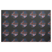 Isländische Flagge Stoff (Fat Quarter (45,7 x 55,9 cm))