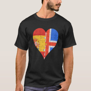 Isländische Flagge T-Shirt