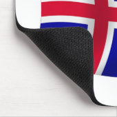 Isländische Flaggenmousepad Mousepad (Ecke)