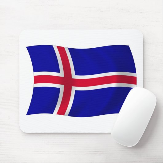 Isländische Flaggenmousepad Mousepad (Mit Mouse)