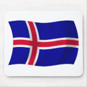 Isländische Flaggenmousepad Mousepad (Vorne)