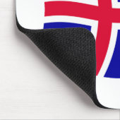 Isländische Flaggenmousepad Mousepad (Ecke)