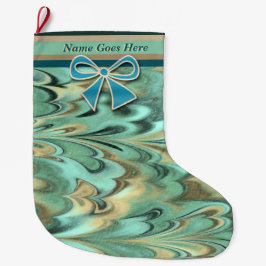 Isländische Flussweihnachtskunst (Personalisiert) Großer Weihnachtsstrumpf