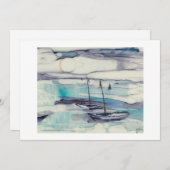 Isländische Gewässer Mitteilungskarte (Vorne/Hinten)