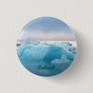 Isländische Gletscherlagune Button