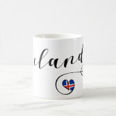 Isländische Herz-Tasse Kaffeetasse (Mittel)