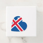 Isländische Herzenflagge Geschenkanhänger (Beispiel)