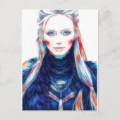 Isländische Hexe Postkarte (Vorderseite)